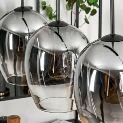 hofstein Vevino Suspension Clair, Fumé, 4 lumières