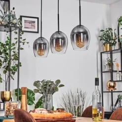 hofstein Vevino Suspension Noir, 3 lumières