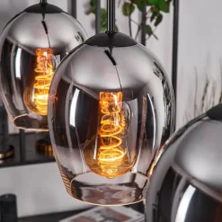 hofstein Vevino Suspension Noir, 3 lumières