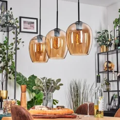 hofstein Vevino Suspension Noir, 3 lumières