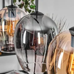 hofstein Vevino Suspension Noir, 3 lumières