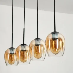 hofstein Vevino Suspension Noir, 4 lumières