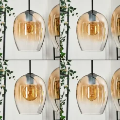 hofstein Vevino Suspension Noir, 4 lumières