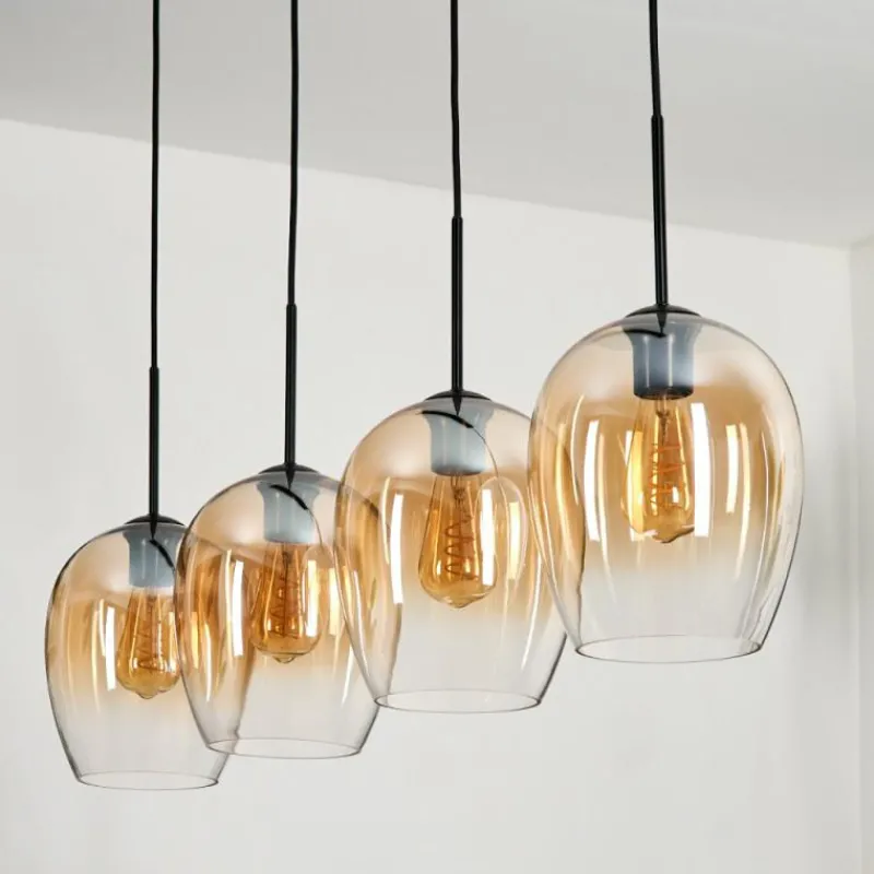 hofstein Vevino Suspension Noir, 4 lumières