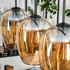 hofstein Vevino Suspension Noir, 4 lumières