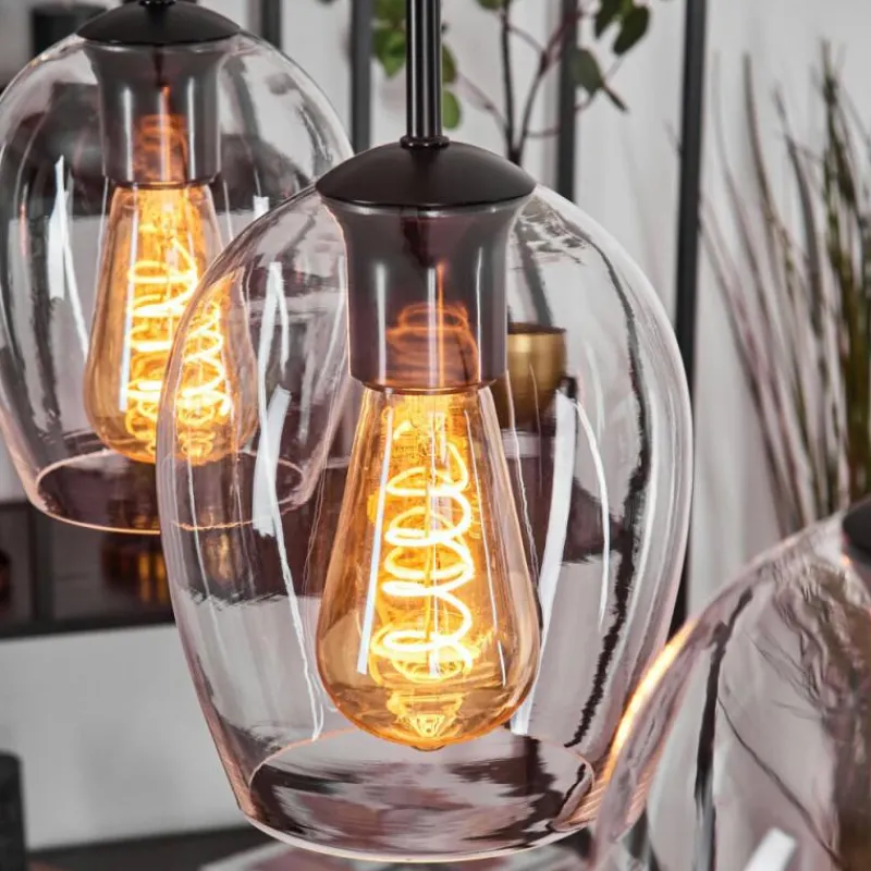 hofstein Vevino Suspension Noir, 4 lumières