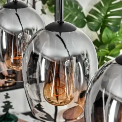 hofstein Vevino Suspension Noir, 5 lumières