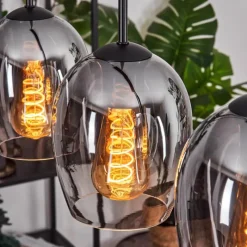 hofstein Vevino Suspension Noir, 5 lumières