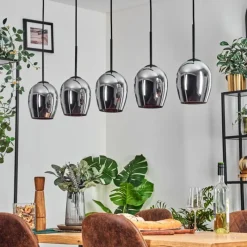 hofstein Vevino Suspension Noir, 5 lumières
