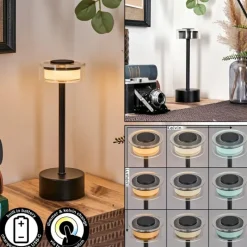 hofstein Viada Lampe de bureau, Lampe à poser LED Noir, 1 lumière