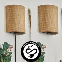 Luminaires Scandinaves-hofstein Viadores Luminaire Up & Down, Applique murale Noir, 1 lumière