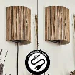 Luminaires Scandinaves-hofstein Viadores Luminaire Up & Down, Applique murale Noir, 1 lumière