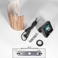 Luminaires Scandinaves-hofstein Viadores Luminaire Up & Down, Applique murale Noir, 1 lumière