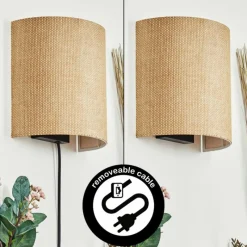 Luminaires Scandinaves-hofstein Viadores Luminaire Up & Down, Applique murale Noir, 1 lumière