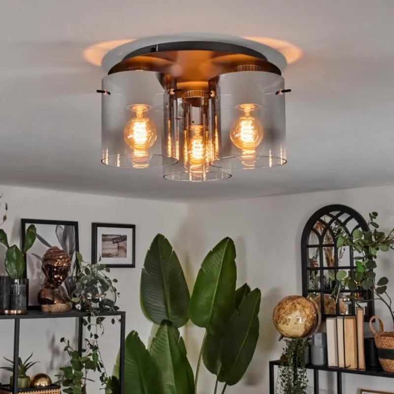 hofstein Vireda Plafonnier Anthracite, 3 lumières