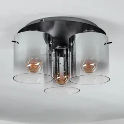 hofstein Vireda Plafonnier Anthracite, 3 lumières