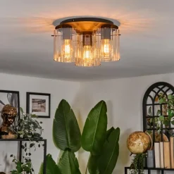 hofstein Vireda Plafonnier Noir, 3 lumières