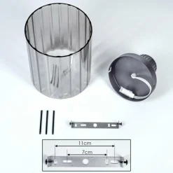 hofstein Vireda Plafonnier, Spot de plafond Noir, 1 lumière