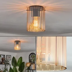 hofstein Vireda Plafonnier, Spot de plafond Noir, 1 lumière