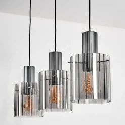 hofstein Vireda Suspension, Suspension Anthracite, 3 lumières
