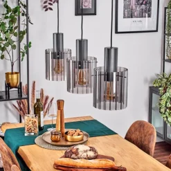 hofstein Vireda Suspension, Suspension Anthracite, 3 lumières