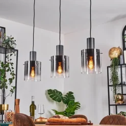 hofstein Vireda Suspension, Suspension Anthracite, 3 lumières