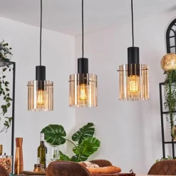 hofstein Vireda Suspension, Suspension Anthracite, 3 lumières