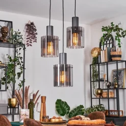 hofstein Vireda Suspension, Suspension Anthracite, 3 lumières