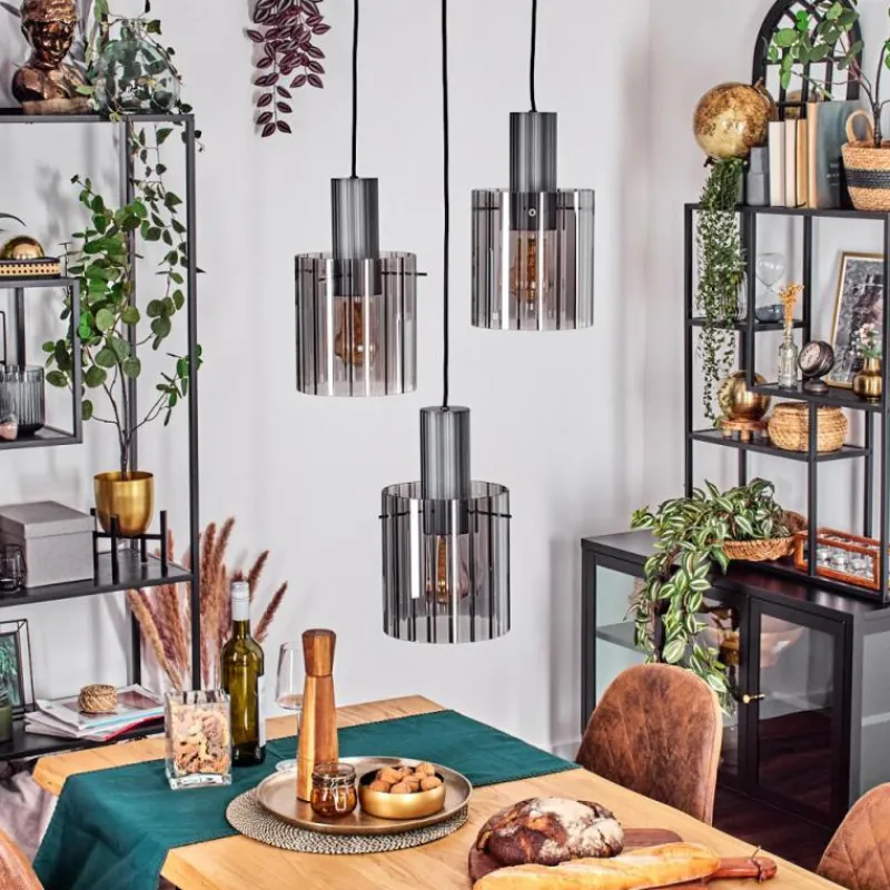 hofstein Vireda Suspension, Suspension Anthracite, 3 lumières