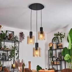 hofstein Vireda Suspension, Suspension Anthracite, 3 lumières