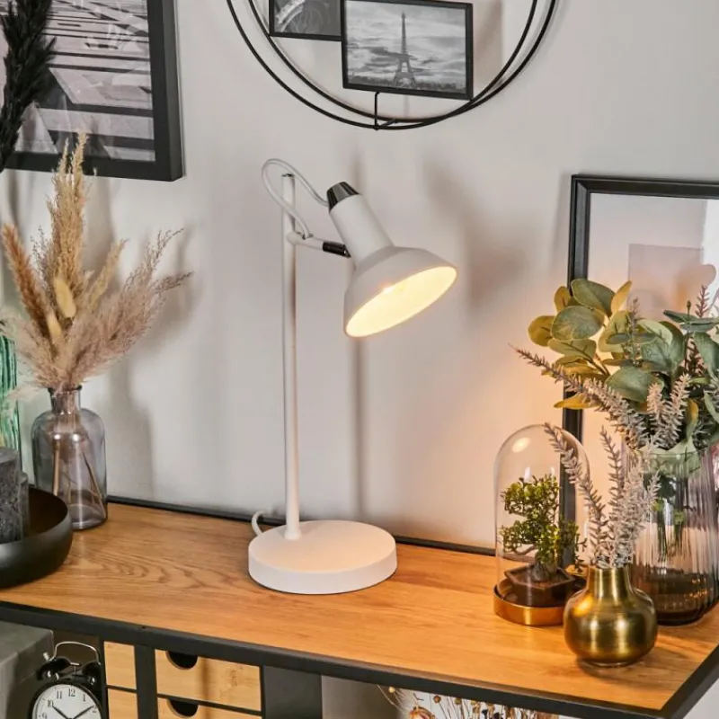 hofstein Vouzy Lampe à poser Blanc, 1 lumière