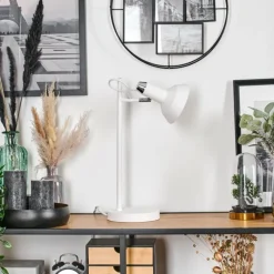 hofstein Vouzy Lampe à poser Blanc, 1 lumière