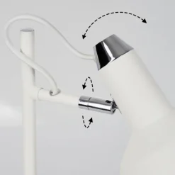 hofstein Vouzy Lampe à poser Blanc, 1 lumière