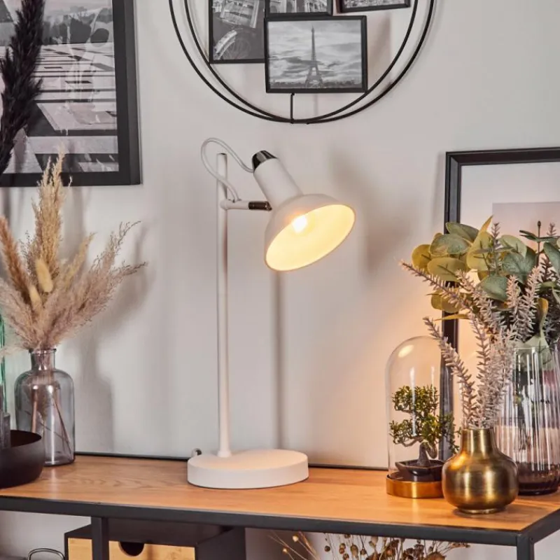 hofstein Vouzy Lampe à poser Blanc, 1 lumière