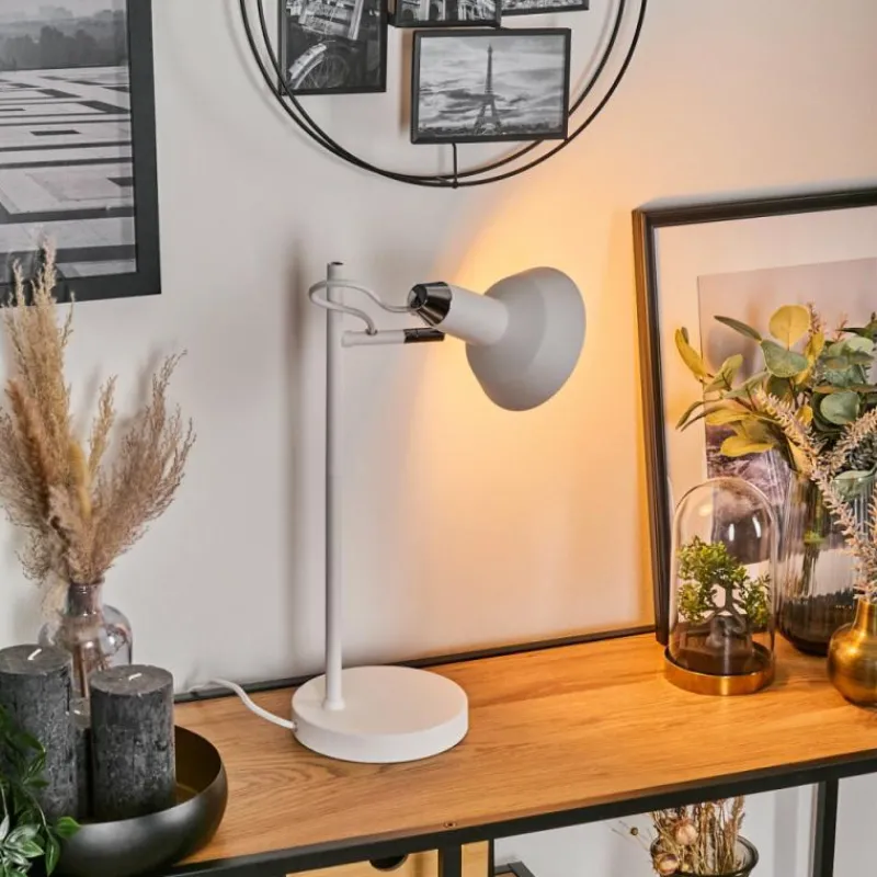 hofstein Vouzy Lampe à poser Blanc, 1 lumière