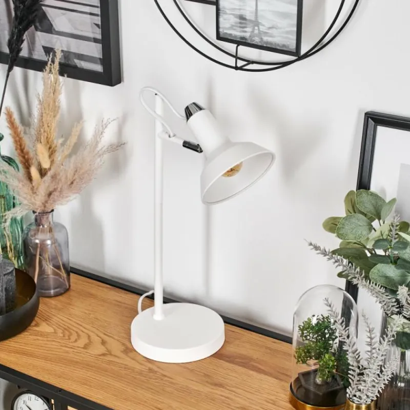 hofstein Vouzy Lampe à poser Blanc, 1 lumière