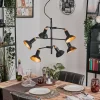 Lampes Dorées-hofstein Vouzy Plafonnier, Suspension Noir, 6 lumières