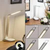 hofstein Vringelby Lampe de bureau, Lampe à poser, Liseuse LED Argenté, Blanc, 1 lumière