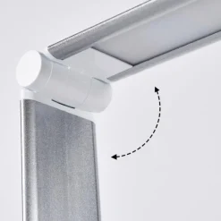 hofstein Vringelby Lampe de bureau, Lampe à poser, Liseuse LED Argenté, Blanc, 1 lumière