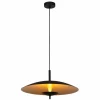 Lampes Dorées-Luminaires Lucide VULCAN Suspension LED Noir, 1 lumière