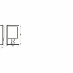 Luminaires Ledvance WIF Lampe murale d´extérieur LED Gris, 1 lumière