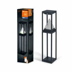 Luminaires Ledvance WIF Lampe solaire LED Noir, 1 lumière, Détecteur de mouvement, Changeur de couleurs