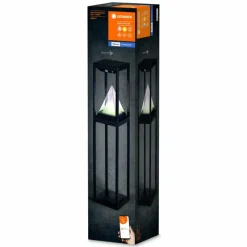 Luminaires Ledvance WIF Lampe solaire LED Noir, 1 lumière, Détecteur de mouvement, Changeur de couleurs