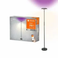Luminaires Ledvance Wifi Lampadaire LED Noir, 1 lumière, Changeur de couleurs