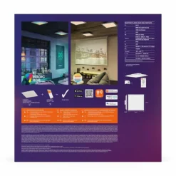 Luminaires Ledvance Wifi Panel LED Blanc, 1 lumière, Télécommandes, Changeur de couleurs