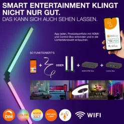 Luminaires Ledvance Wifi Plafonnier LED Noir, 1 lumière, Changeur de couleurs