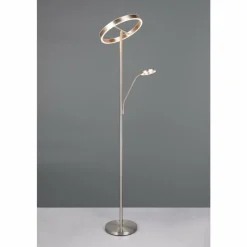 Luminaires Trio Willis Lampadaire LED Nickel mat, 2 lumières* Éclairage Led