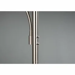 Luminaires Trio Willis Lampadaire LED Nickel mat, 2 lumières* Éclairage Led