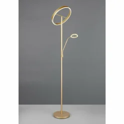 Lampes Dorées-Luminaires Trio Willis Lampadaire LED Or, 2 lumières