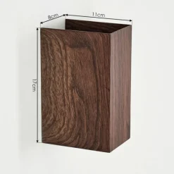 hofstein Woods Lampe murale d´extérieur, Luminaire Up & Down LED Couleur bois, Noir, 1 lumière